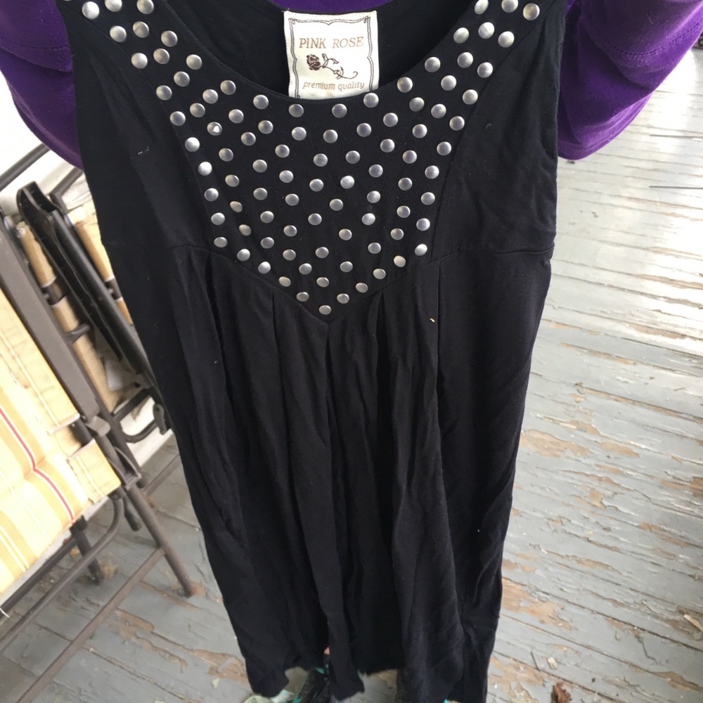 Black mini dress